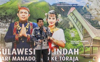 Terbang Perdana. Penerbangan Manado Toraja dibuka Gubernur Yulius Selvanus